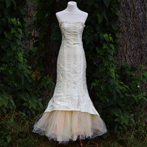 Vintage 90s Prom Dress ZUM ZUM Satin